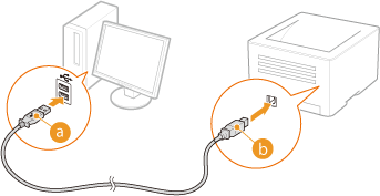 connect canon printer with PC using usb